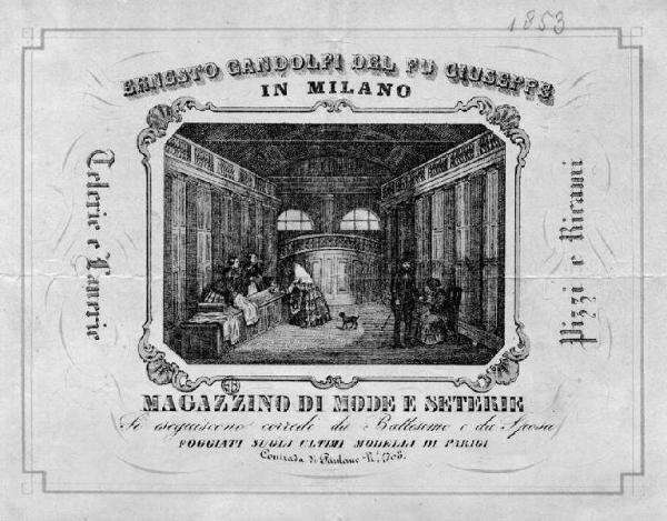 Milano. Negozio Ernesto Gandolfi