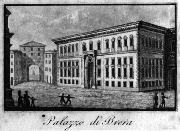 Milano. Palazzo di Brera ex Collegio dei Gesuiti