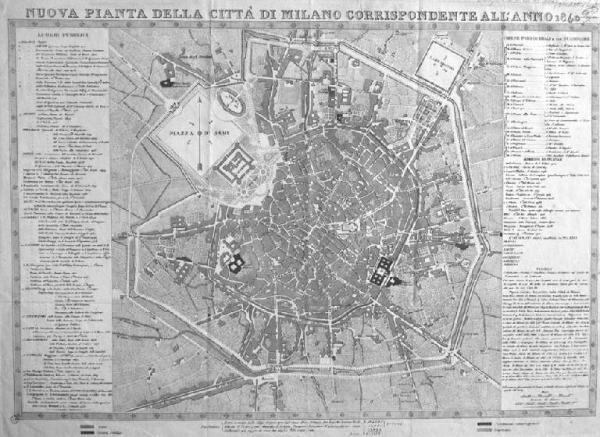 Milano. Pianta topografica