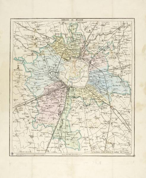 Milano. Pianta topografica