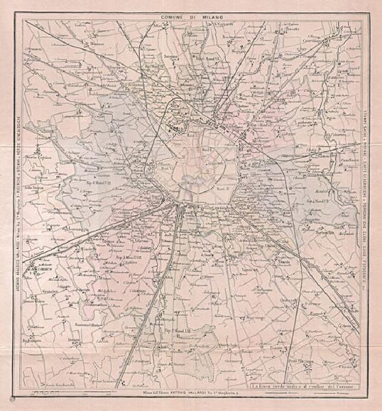 Milano. Pianta topografica