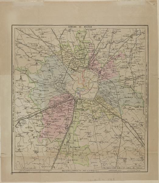 Milano. Pianta topografica