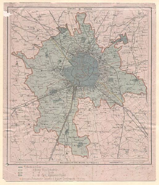 Milano. Pianta topografica