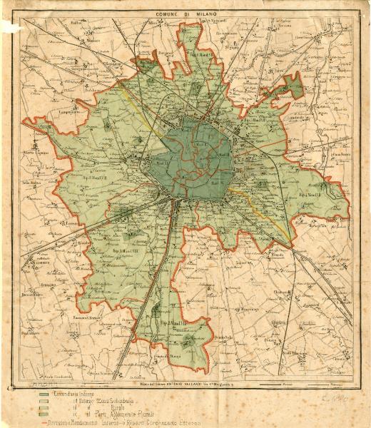 Milano. Pianta topografica