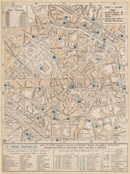 Milano. Pianta topografica