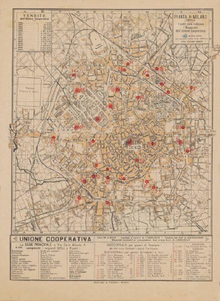 Milano. Pianta topografica