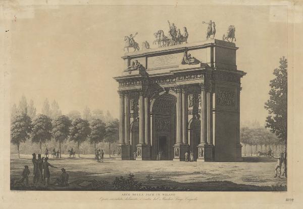 Arco della Pace in Milano. Opera inventata, delineata e diretta dal Marchese Luigi Cagnola