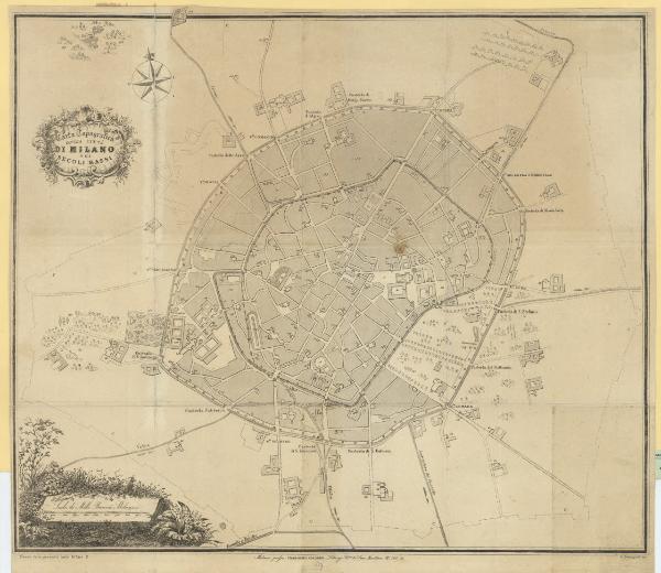 Milano. Pianta topografica