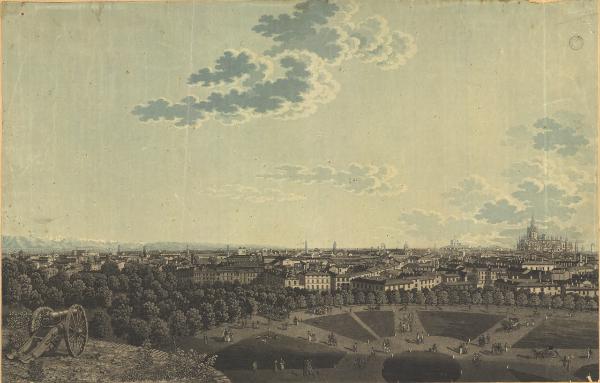 Milano. Veduta prospettica