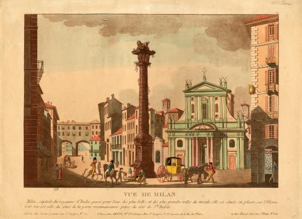 Milano. Piazza San Babila e Corso Venezia