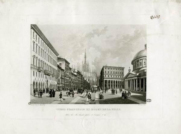 Milano. Corso Vittorio Emanuele ex Corso Francesco
