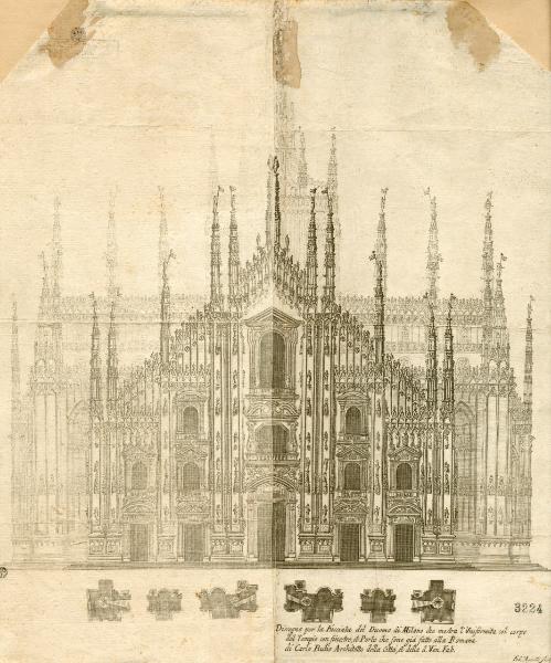 Milano. Duomo (Progetto per la facciata)