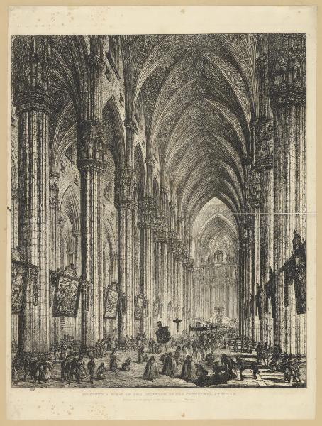 M.r Coney's View of the Interior of the Cathedral, at Milan