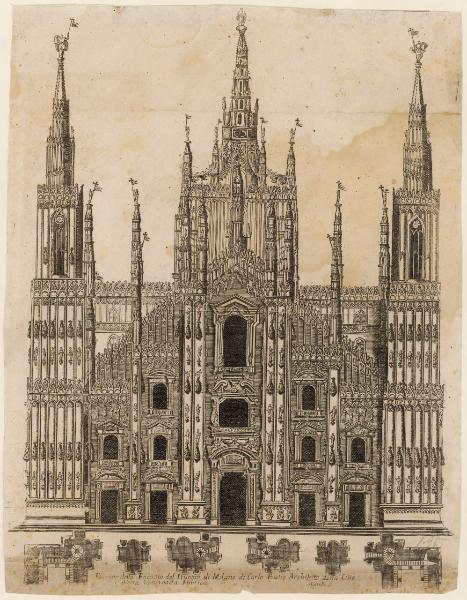 Disegno per la Facciata del Duomo di Milano di Carlo Butio architetto della Città et d’essa Veneranda Fabbrica