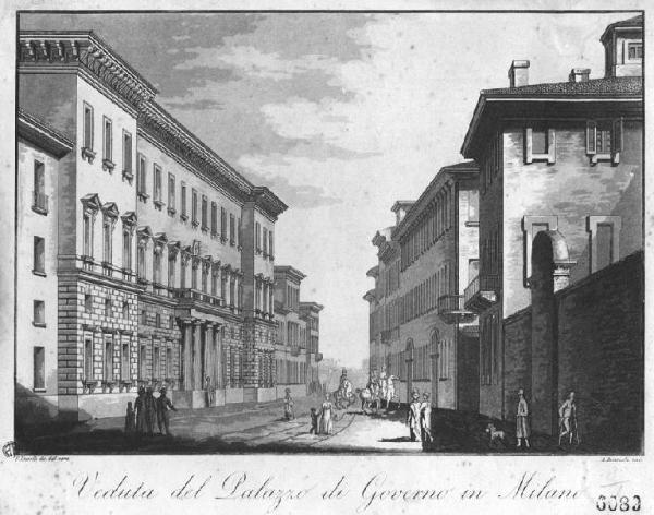 Milano. Palazzo della Prefettura ex Palazzo del Governo