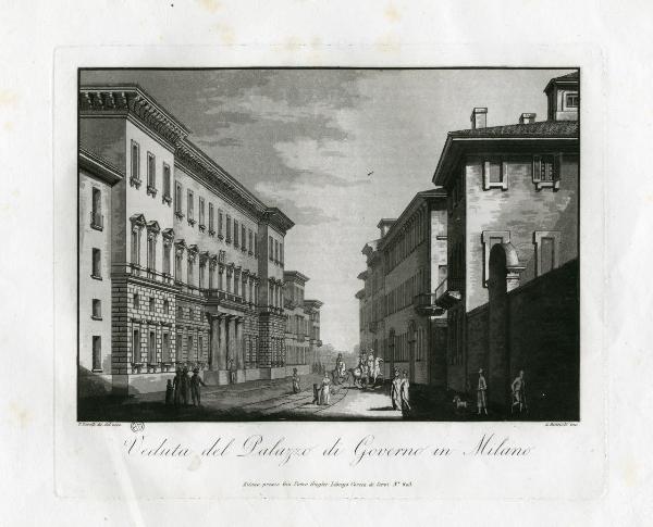 Milano. Palazzo della Prefettura ex Palazzo del Governo