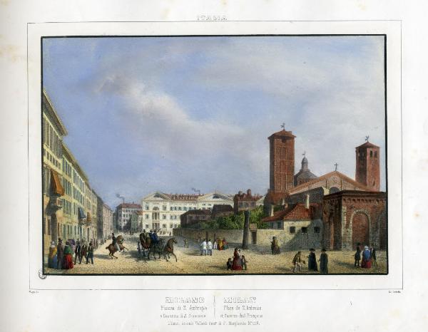 Milano. Piazza Sant'Ambrogio