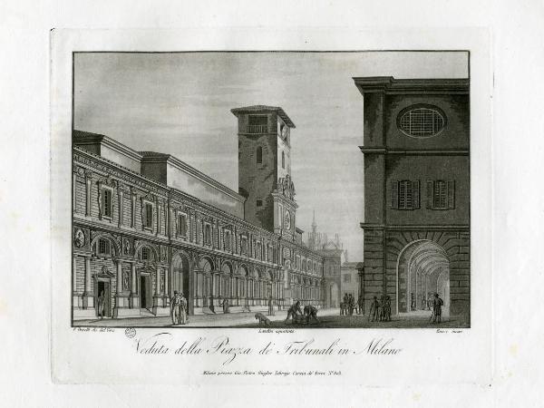 Milano. Palazzo dei Giureconsulti e Piazza Mercanti