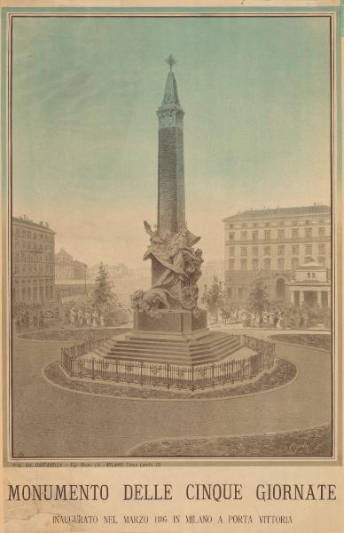 Milano. Monumento in Piazza Cinque Giornate