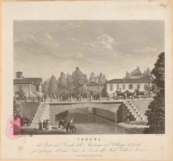 Milano. Ponte della Martesana sul Naviglio