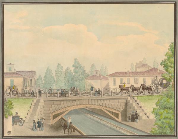 Milano. Ponte della Martesana sul Naviglio