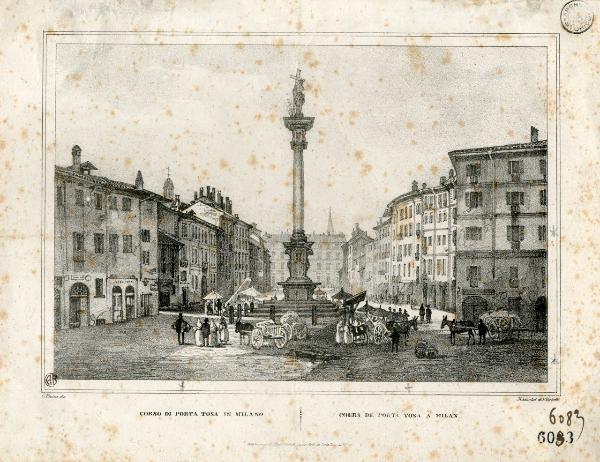 Milano. Corso di Porta Vittoria ex Corso di Porta Tosa