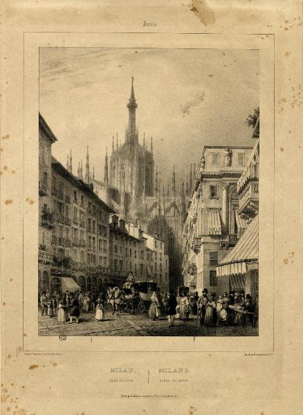 Milano. Corso Vittorio Emanuele ex Corso Francesco