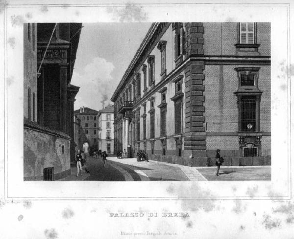 Milano. Palazzo di Brera ex Collegio dei Gesuiti