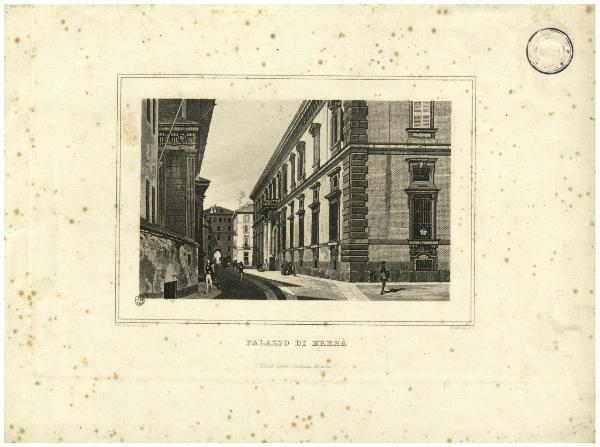 Milano. Palazzo di Brera ex Collegio dei Gesuiti