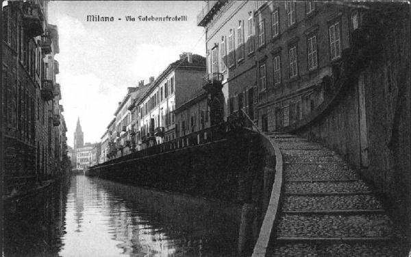 Milano. Naviglio. Via Fatebenefratelli