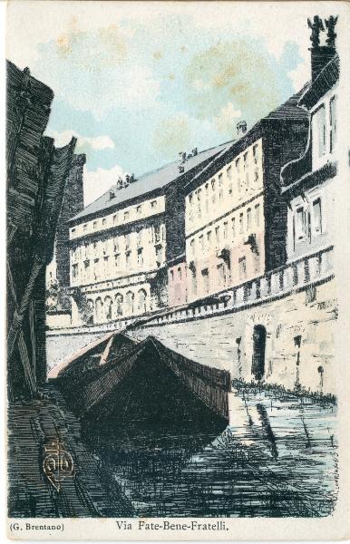 Milano. Naviglio. Via Fatebenefratelli