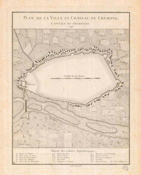 Cremona. Pianta topografica