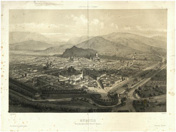 Brescia. Veduta prospettica