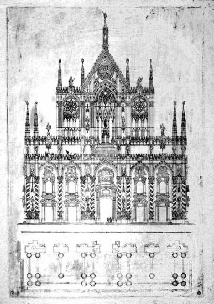 Milano. Duomo (Progetto della facciata)