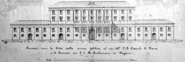 Bergamo. Palazzo della Pretura ex Palazzo del Comando di Piazza
