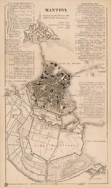 Mantova. Pianta topografica