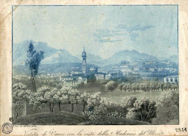 Varese. Veduta della Madonna del Monte