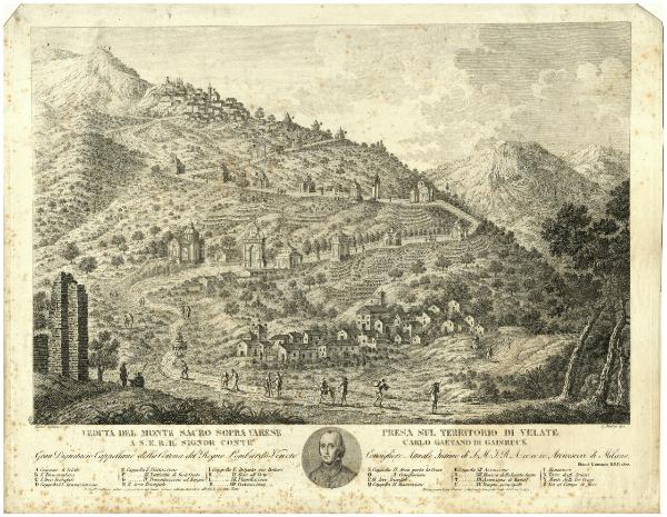 Varese. Veduta del Sacro Monte