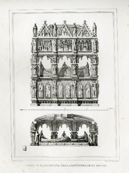 Arca di S. Agostino nella cattedrale di Pavia