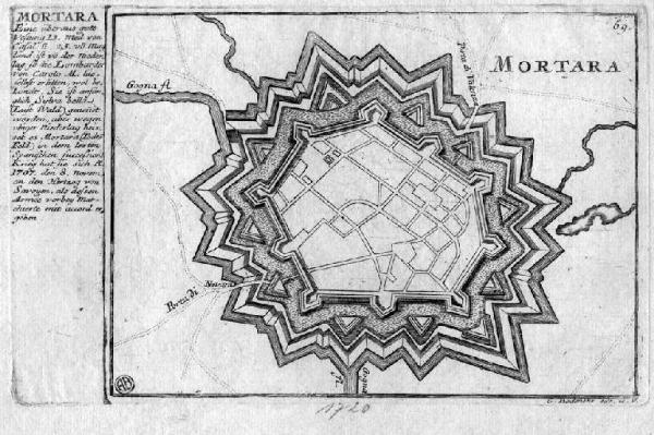 Mortara. Pianta topografica