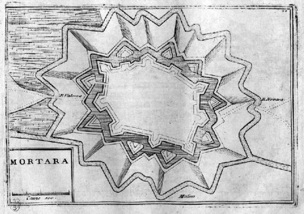 Mortara. Pianta topografica