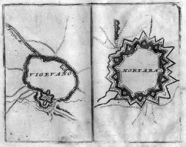 Mortara. Pianta topografica