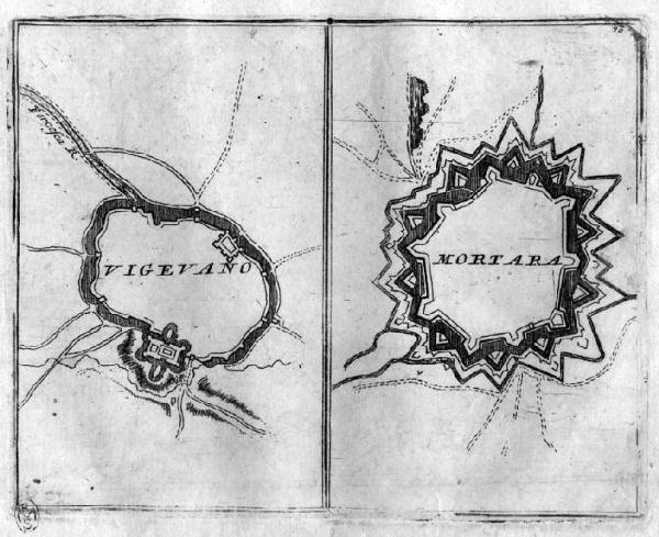 Mortara. Pianta topografica