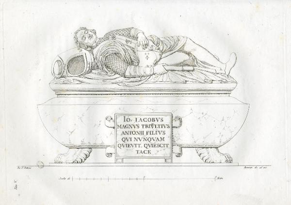 Milano. Monumento funebre a Gian Giacomo Trivulzio nella Basilica di San Nazzaro Maggiore
