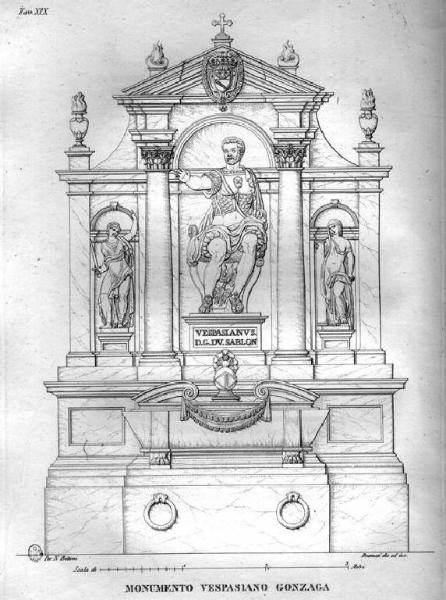 Sabbioneta. Monumento funebre a Vespasiano Gonzaga nella Chiesa dell'Incoronata