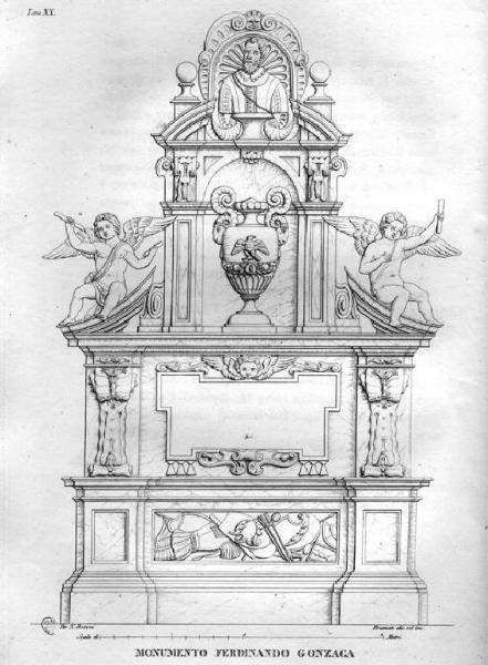 San Martino dall'Argine. Monumento funebre a Ferdinando Gonzaga nella Chiesa dei Santissimi Fabiano e Sebastiano