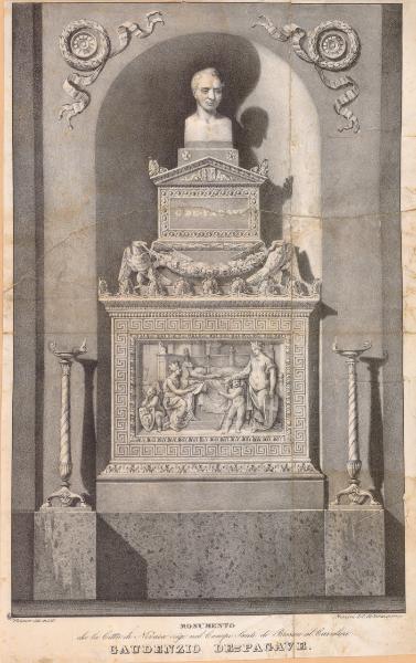 Brescia. Monumento a Gaudenzio De Pagave nel Cimitero
