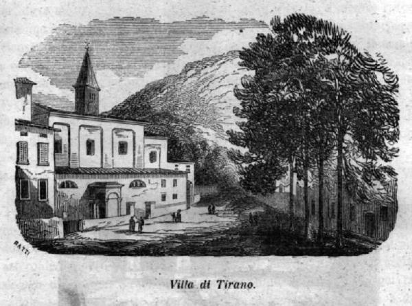 Villa di Tirano. Veduta prospettica