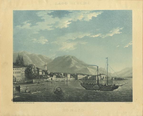 Domaso. Veduta