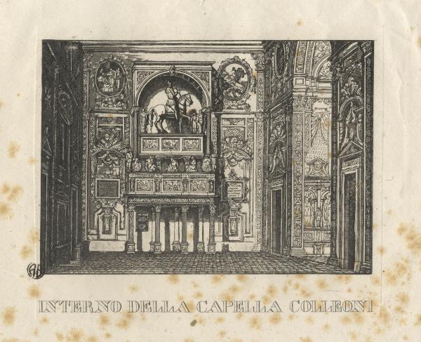 Bergamo. Interno della Cappella Colleoni